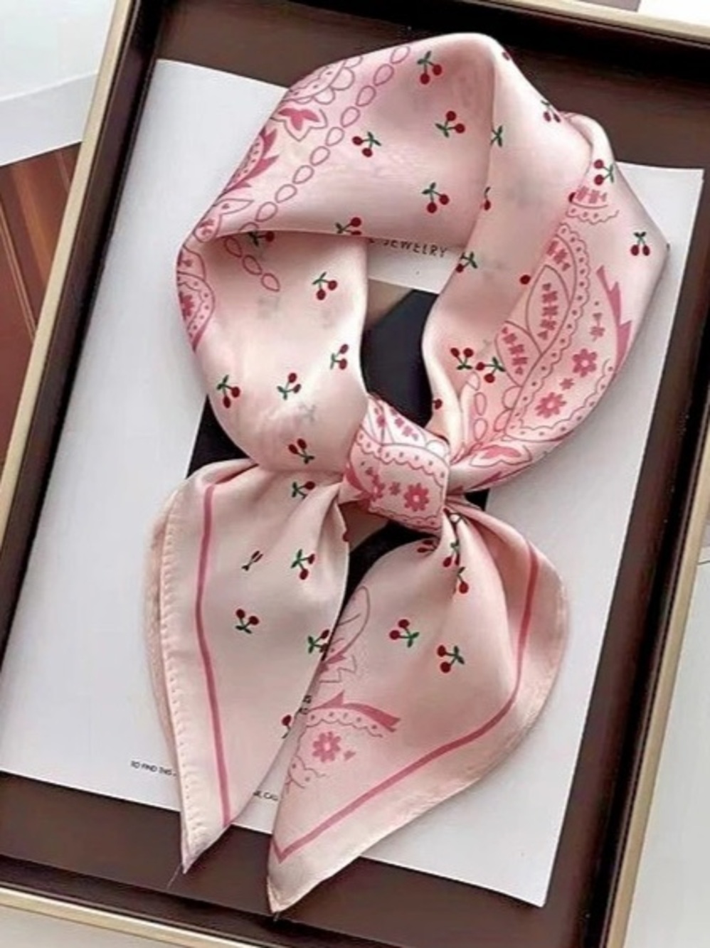 Floral Pink & White Scarf